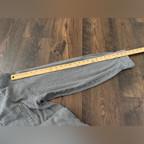 Vintage LL Bean Men’s Flannel Button Down Black White Checkered Size XL - Picture 11 of 11